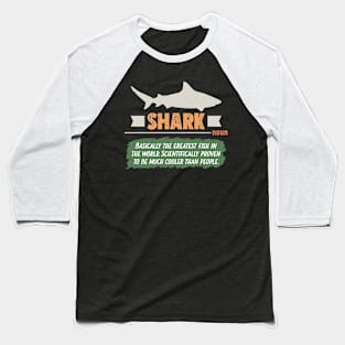 Funny Shark Definition Baseball T-Shirt